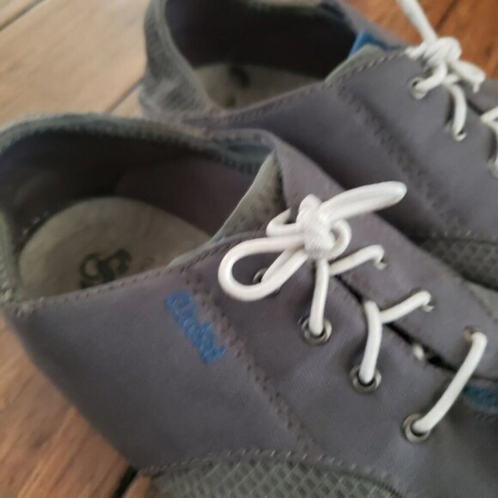 Olukai Nohea Moku Mens Boat Shoes Gray Grey Pre-Owned Size 8 - Picture 12 of 16
